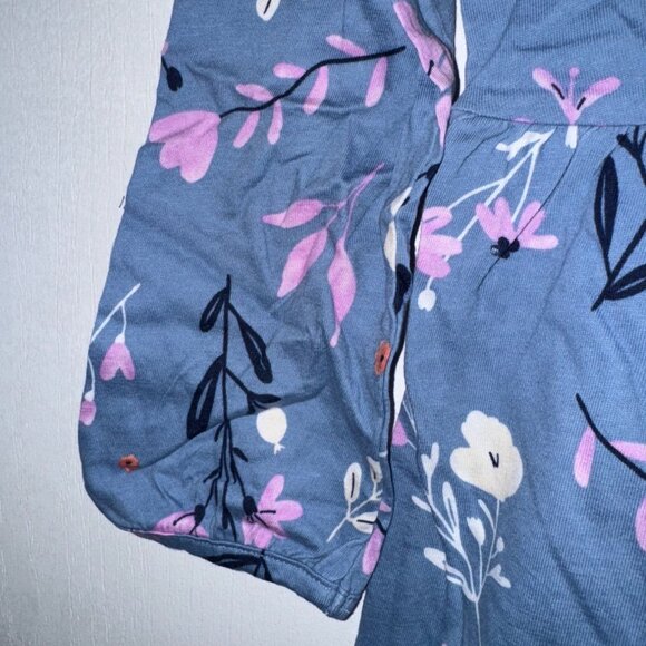 Carters Infant Floral Dress & Bloomer Set Blue Pink Size 8 - Picture 5 of 6